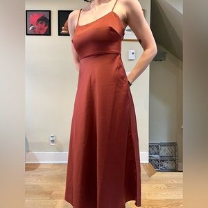BHLDN Red Wedding Guest Dress